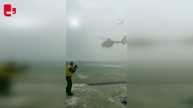 Muğla Eğitim ve Araştırma Hastanesi'ne çarpan helikopterin kaza anından hemen önce çekilen son görüntüsü