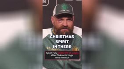 Usyk got an early Christmas gift from judges - Fury