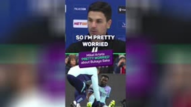 Arteta SWEATING over Saka injury