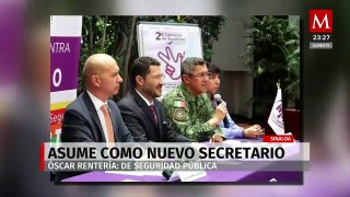 Óscar Rentería asume como secretario de Seguridad Pública en Sinaloa