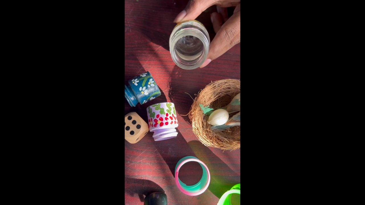 Old honey bottle into new one! snowman Christmas ideas jingle bells