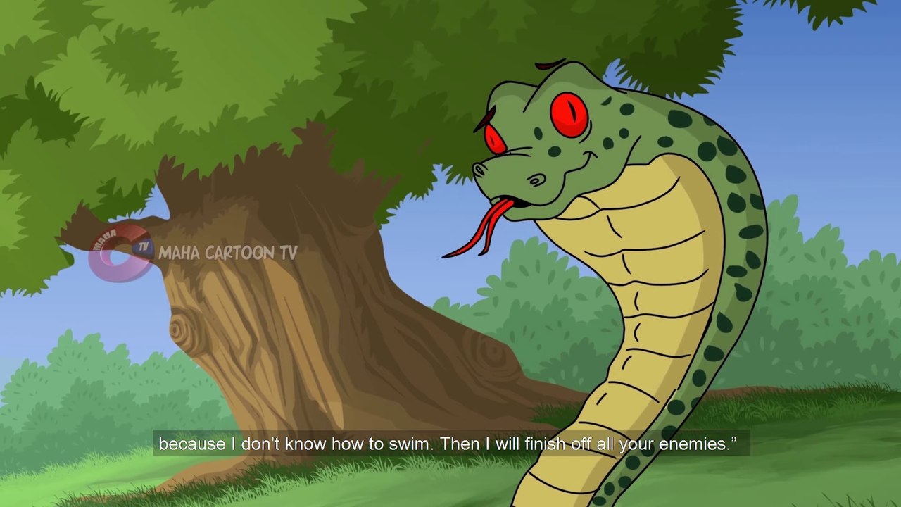 Kids story_Forg and Snake , Panchatantra English Moral Stories For Kids