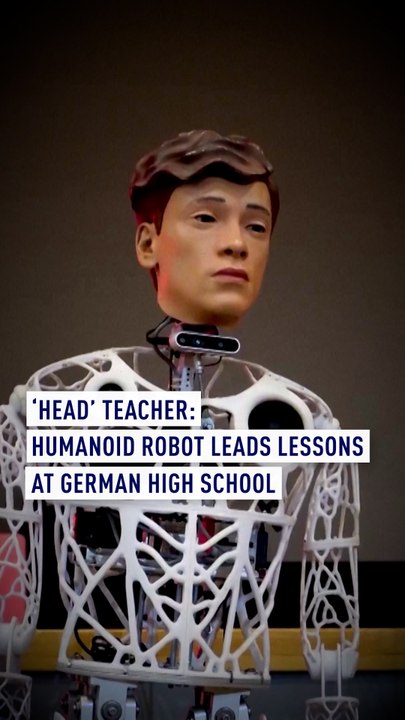 Humanoid robot leads lessons at German high school