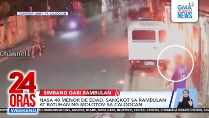 Nasa 40 menor de edad, sangkot sa rambulan at batuhan ng Molotov sa Caloocan | 24 Oras Weekend