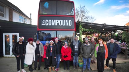 Launch of W.Ave Arts' Community Bus at The Compound, Bexhill Road, St Leonards on December 22.