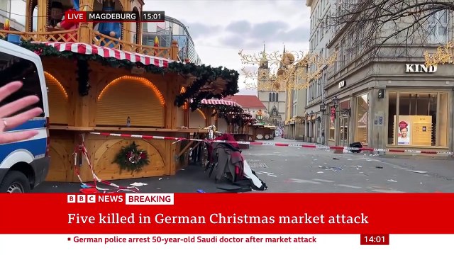 Five people killed after man drives car into Christmas market in Magdeburg, Germany   BBC News