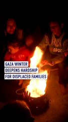 Gaza winter deepens hardship for displaced families