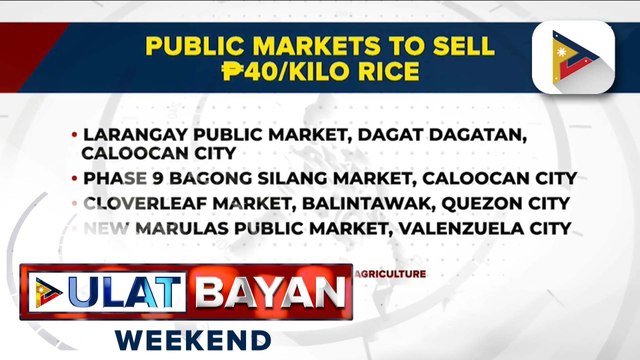 Mas maraming palengke, nagbebenta na ng P40/kg well-milled rice sa ilalim ng Rice-for-All program