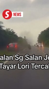 Lorry driver fined after tyre comes loose, hits car in Jerantut