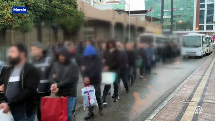 'Zincir' operasyonunda yakalanan 114 şüpheli adliyeye sevk edildi