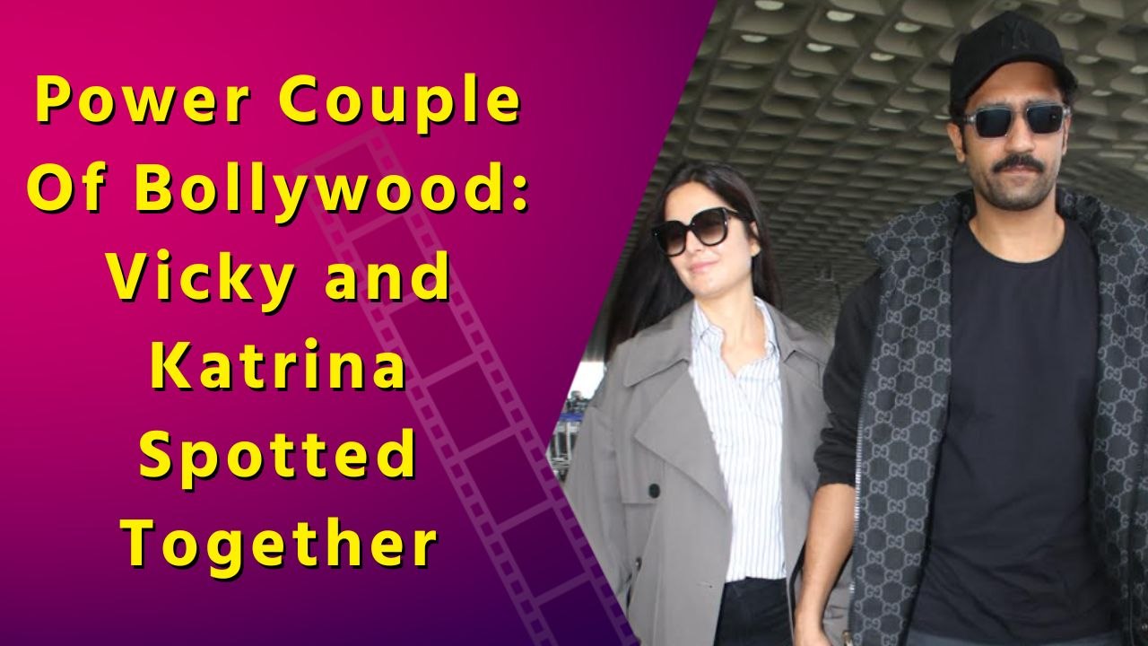 Katrina Kaif And Vicky Kaushal Spotted At Mumbai Airport in Stunning Matching Outfit