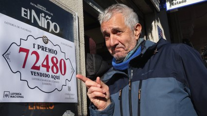 Amadeo Marín, actor riojano del anuncio de la lotería de Navidad: "Quiero creer que he traído suerte"