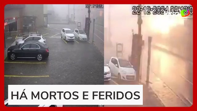 Vídeo mostra o momento em que avião cai em Gramado (RS)