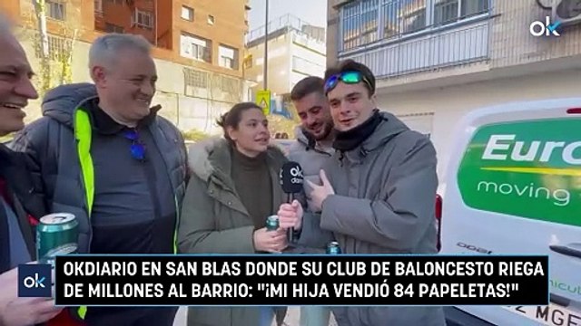 OKDIARIO en San Blas donde su club de baloncesto riega de millones al barrio: ¡Mi hija vendió 84 papeletas!