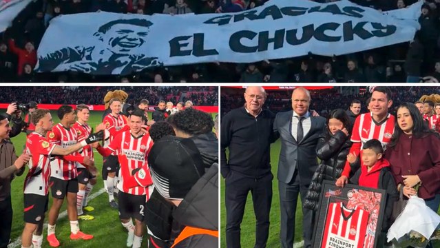 Hirving 'Chucky' Lozano se va del PSV y el equipo junto a la afición le dedican emotiva despedida