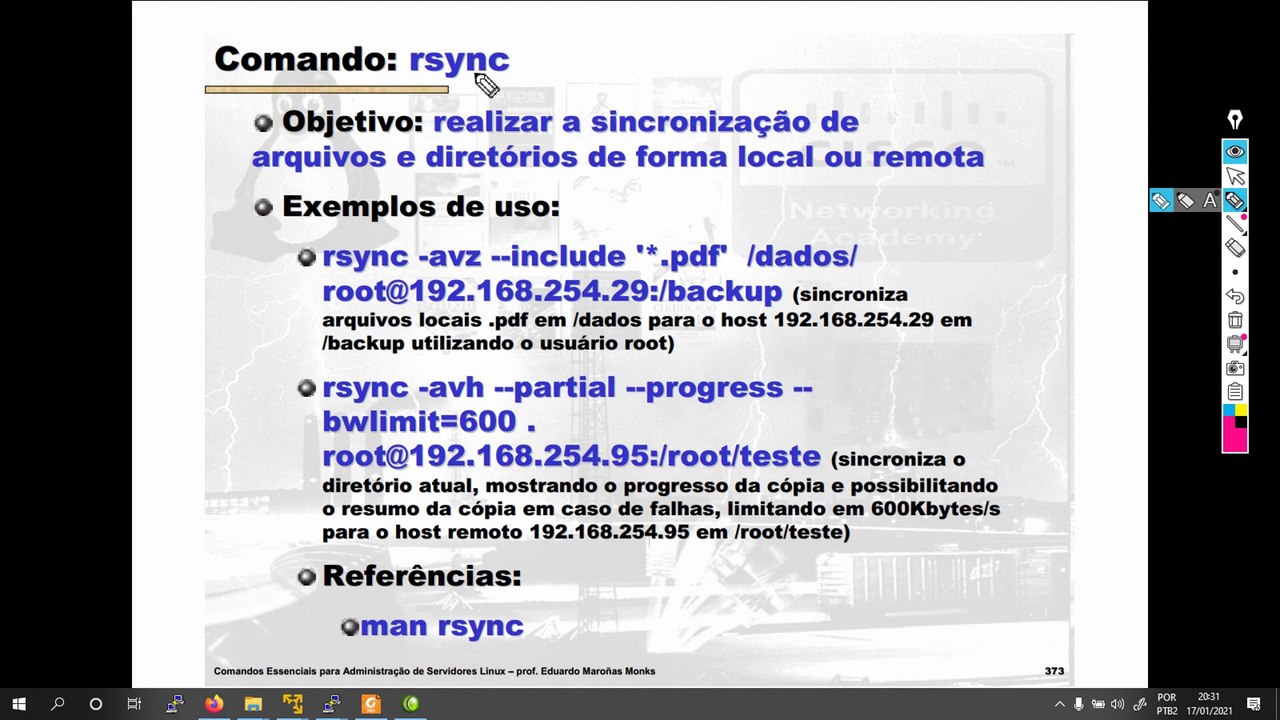 Comandos Essenciais para Administração de Servidores Linux rsync