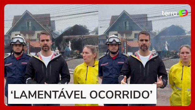 Eduardo Leite vai a local da queda de avião em Gramado e se solidariza com familiares das vítimas