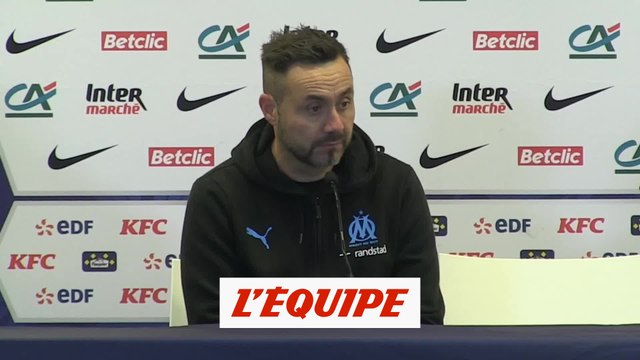 De Zerbi : «Je peux être fier de mes joueurs» - Foot - Coupe de France - OM