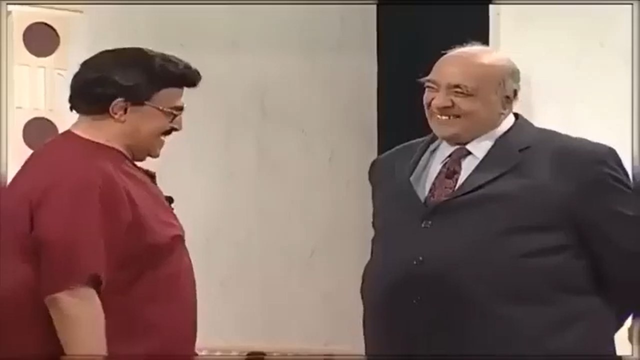 المشهد اللي خلى سمير غانم مش قادر يمسك نفسه من الضحك قدام يوسف داود😂😂