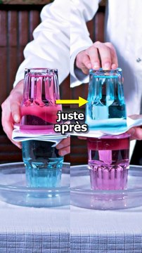 Eau CHAUDE contre Eau FROIDE ! Expérience scientifique ! #science