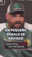 Tyson Fury, 'furioso' con los jueces tras la derrota frente a Usyk