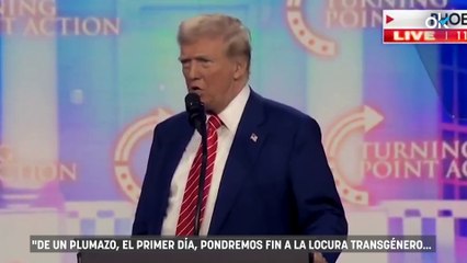 Trump: "Fin a la mutilación infantil y sólo hay dos géneros, masculino y femenino"