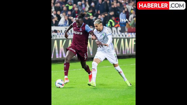Trendyol Süper Lig: Trabzonspor, Bodrum FK'yı 1-0 Mağlup Etti