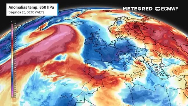Anomalias de temperatura previstas para a semana do Natal no Continente, Açores e Madeira