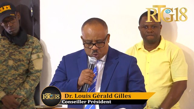 Conseiller Président Louis Gérald Gilles kalifye pèsekisyon politik dosye BNC a ak rapò ULCC a.