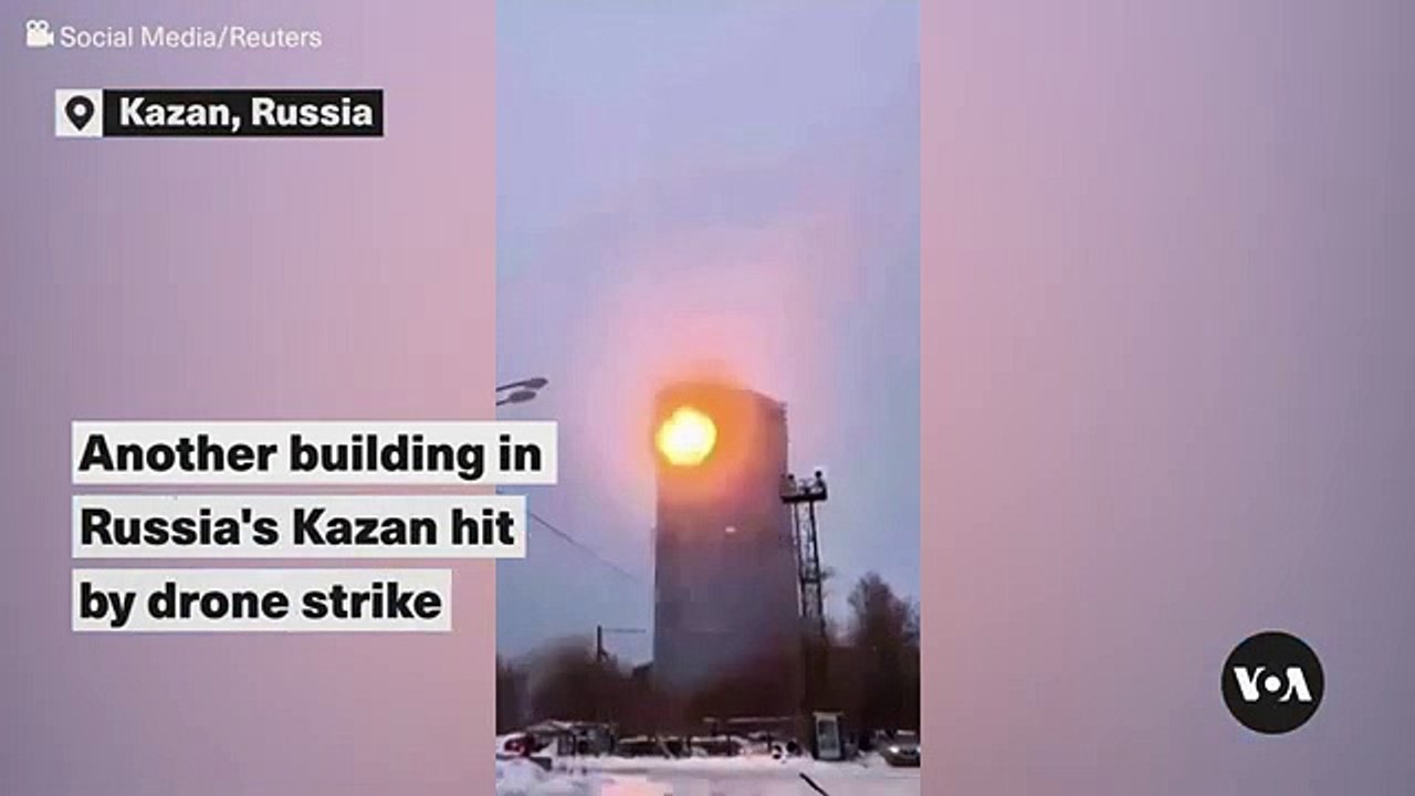 Another Building in Russia's Kazan hit by drone strike.