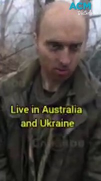 Moment Australian teacher Oscar Jenkins is interrogated by Russian troops