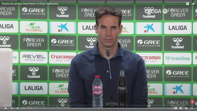 CONFERENCIA de prensa DT JAMES RODRÍGUEZ tras el BETIS 1 - RAYO VALLECANO 1