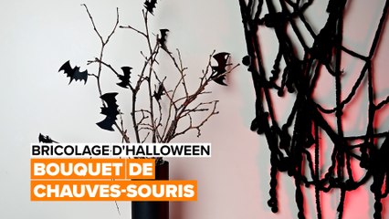 Bricolage d'Halloween : le bouquet de chauves-souris