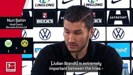 Sahin compares 'irreplaceable' Brandt with Musiala and Wirtz
