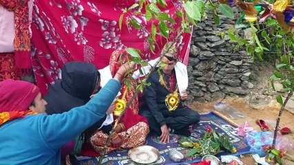 Bride and Groom Sharing Food For First Time | Nepalese Culture |