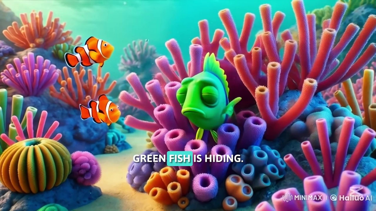 Kids story_Where green fish?,Pookie Boom&Kids Song