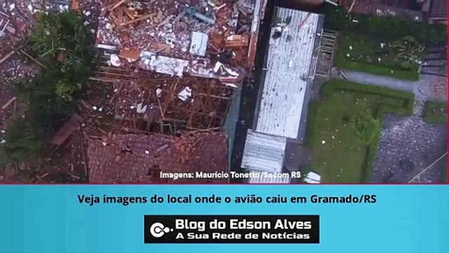 Veja imagens do local onde o avião caiu em Gramado/RS