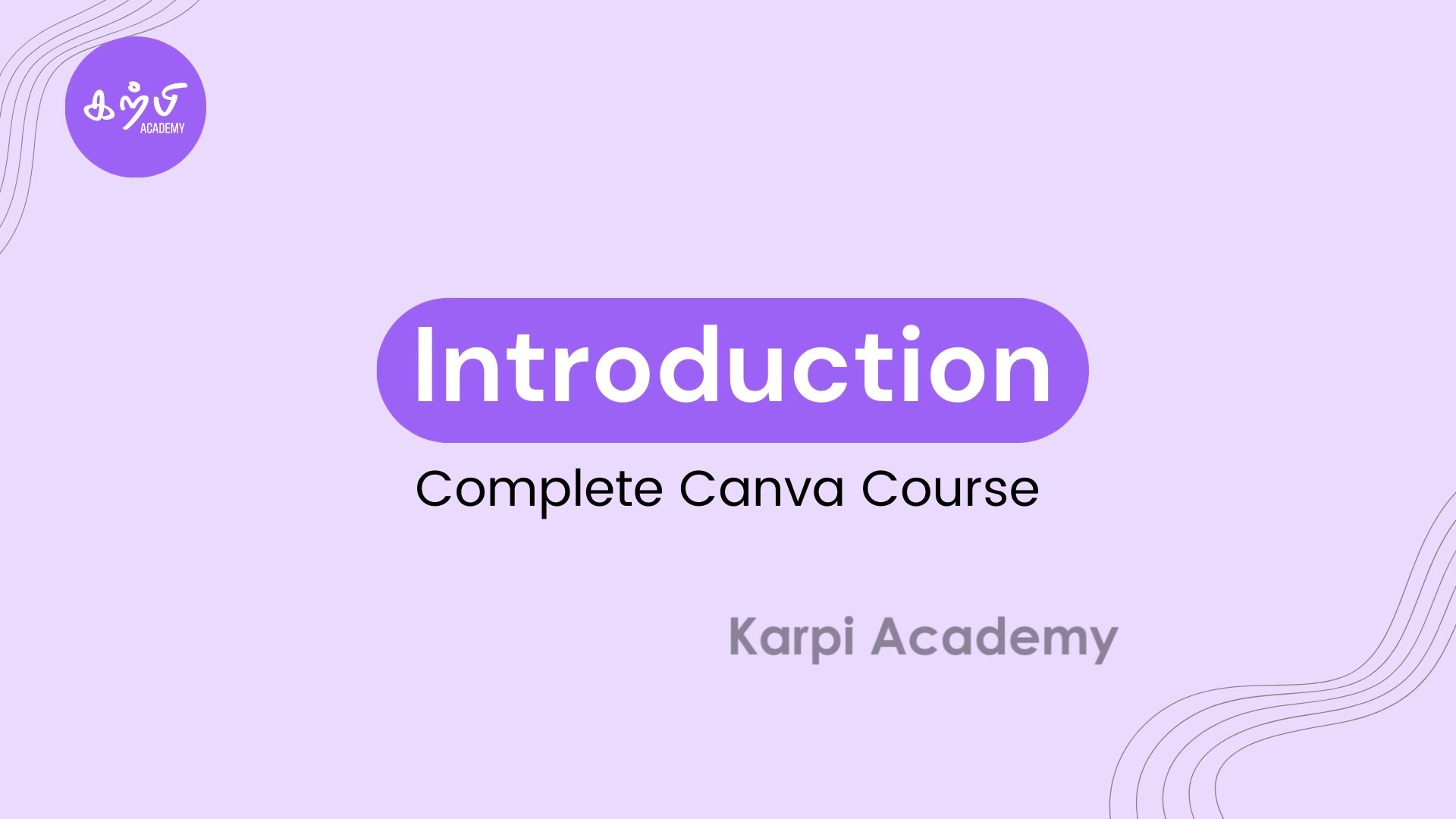 ⁣1. Introduction - Complete Canva Course