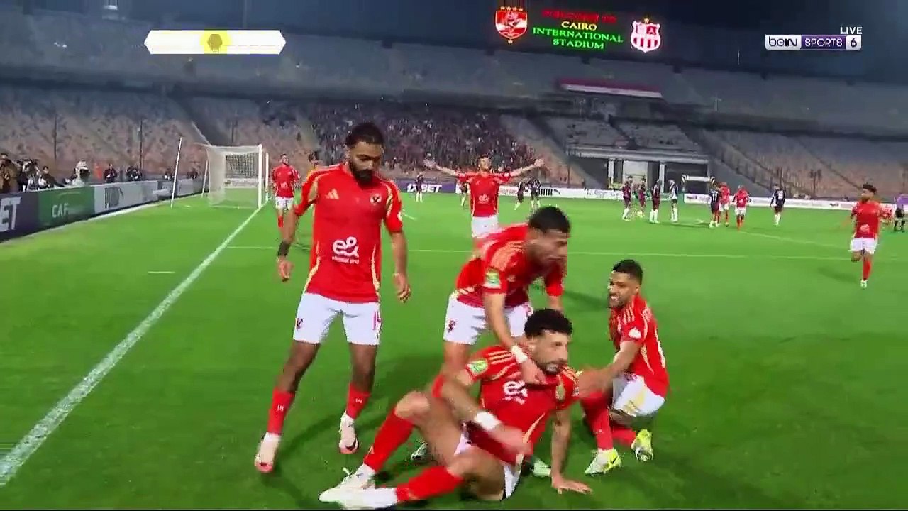 اهداف مباراة الاهلي وشباب بلوزداد 6 -1 دوري ابط...