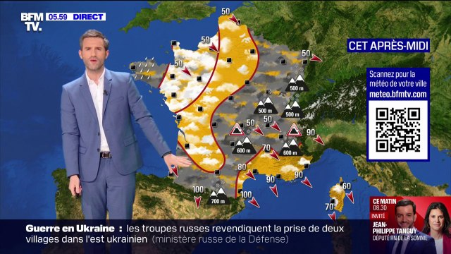 Vigilance orange neige et verglas, des températures entre 3°C et 16°C... La météo de ce lundi 23 décembre