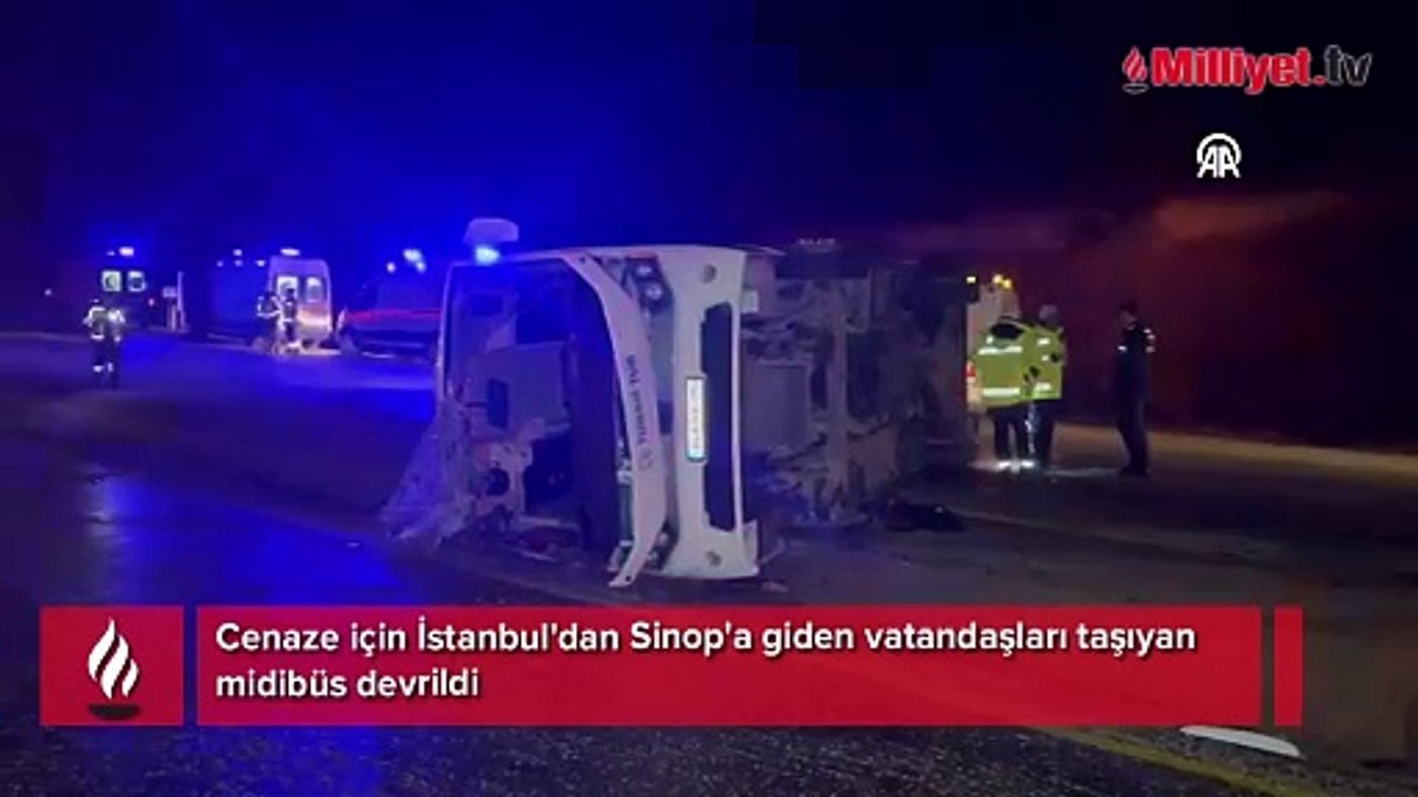 Cenaze yolunda kaza! Ölü ve yaralılar var