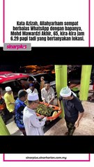 6.29 pagi sempat berbalas WhatsApp dengan bapa, 6.45 pagi Allahyarham pergi selama-lamanya dalam kemalangan tragis😭.