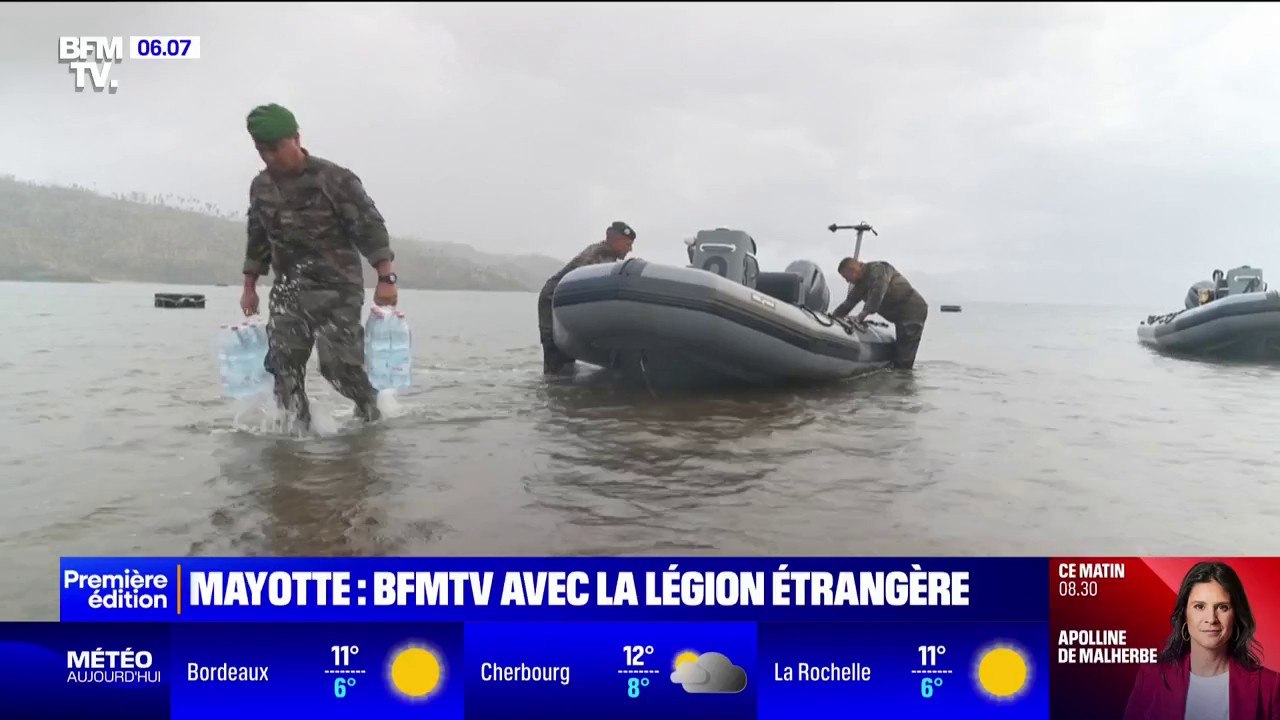 Cyclone Chido à Mayotte: BFMTV a embarqué avec la légion étrangère