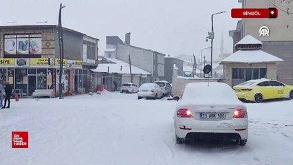 Bingöl'de kar yağışı: Eğitime 1 gün ara verildi
