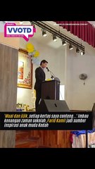 Terbaik Farid Kamil. Walaupun dah lama tinggalkan sekolah.