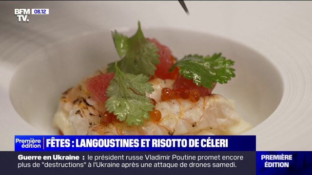CUISINEZ FÊTES - Langoustines et risotto de céleri