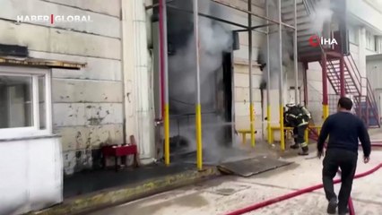 Perde fabrikasında korkutan yangın