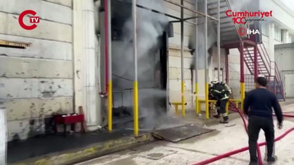 Tekirdağ'da perde fabrikasında yangın paniği: Bir anda duman yükseldi!
