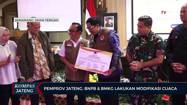 Pemprov Jateng, BNPB dan BMKG Lakukan Modifikasi Cuaca