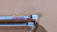 High power 380mm 400v 2500w half white coated infrared heating lamps for molding machines